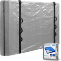 TICONN Mattress Bags for Moving, Heavy Duty Cali King Mattress Cover Storage Bag with Full-Around Handle and Adjustable Buckles (Gray, Cali King)