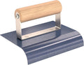 Bon 22-929 6-Inch by 4-Inch Blue Steel Sidewalk Edger with 1-Inch Radius and 1-1/8-Inch Lip with Wood Handle
