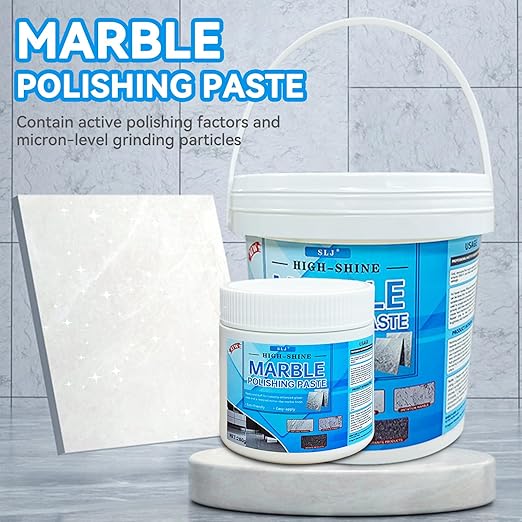 Granite Polishing Paste, Marble Cleaner Countertop, Stone Etch Remover - Professional Polish Compound for Granite, Marble, Quartz & Natural Stone | New Polishing Upgrade, Easier to Use