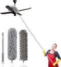 SetSail Dusters for Cleaning, 100-inch Extra-Long Duster with Extension Pole Bendable Microfiber Head Washable Ceiling Fan Cleaner Duster Kit for High Ceilings, Corner, Furniture