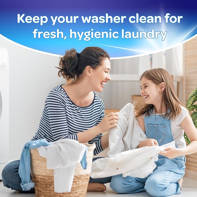 Washing Machine Cleaner Tablets 24 Pack - 16.9oz Washing Machine Cleaner Top Load, Septic Safe Washer Machine Cleaner Tablets, HE Washer Cleaner - 1 Year Supply