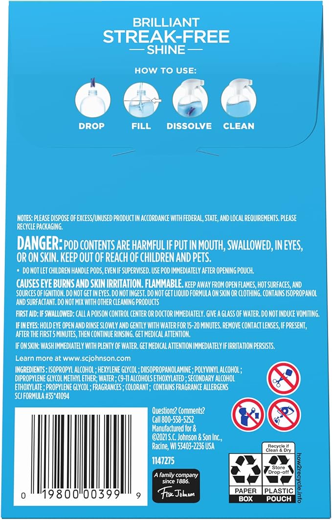 WINDEX DISSOLVE PODS2PK REFILL 2X0.28FLOZ