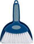 Small Broom with Snap-on Dust Pan, Blue Hefty Durable (1)