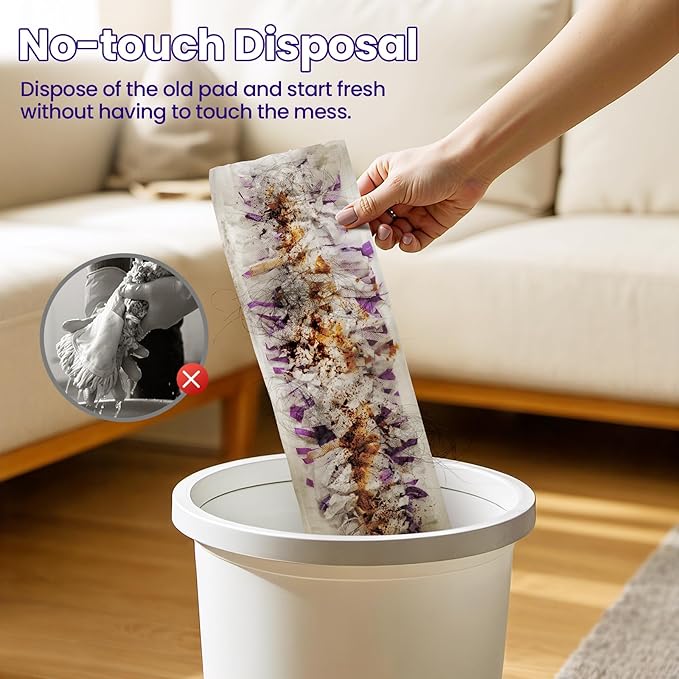 Power Mop Refills, 24 Count Disposable Pads for Swiffer Powermop Mopping - Thickness, Absorbent, Quick Cleaning, Suit All Multi-Surface, [Non-Vacuum Packaged] to Keeps Fluffy