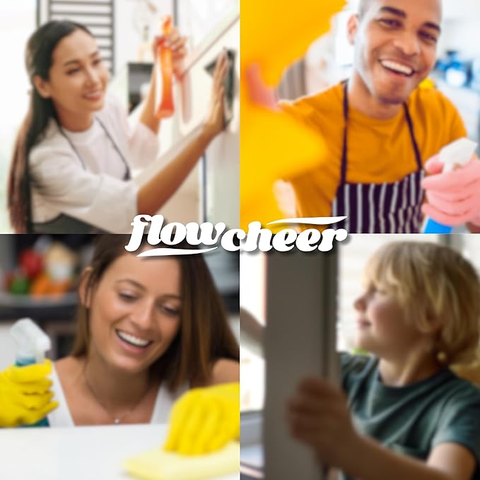 flowcheer Multi Surface Cleaner Refills -All Purpose Cleaning Tablets-Makes 192 fl oz(12 x 16 Fl oz) Bottles of Spray Cleaner for Household&Kitchen Cleaning-Lavender Scent(Not Included Bottles)