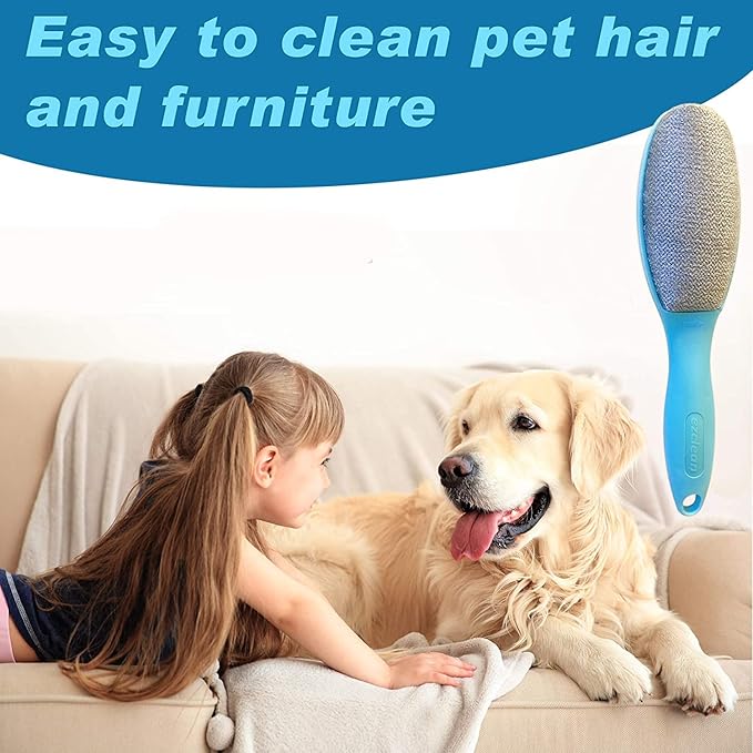ezclean 4Pack 2Colors Lint Brush for Clothes Furniture Couch, Lint Brush Pet Hair Remover for Clothes Brush, Reusable Lint Brushes for Pet Hair,Velvet Brush, Pet Brush, Fabric Brush