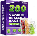 CAREGY Vacuum Sealer Bags 200 Pint 6" x 10" with BPA Free for Food Storage Meal Prep or Sous Vide