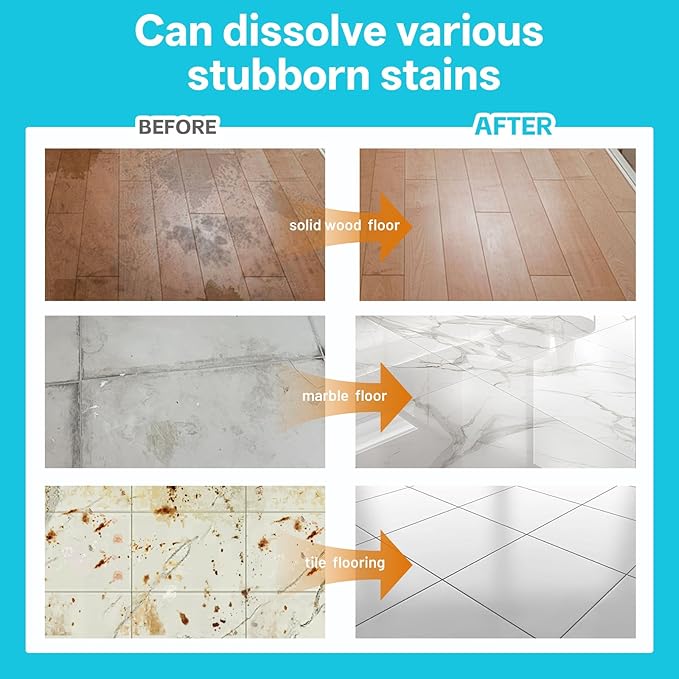 Floor Cleaning Solution Ocean Scent, Compatible with Roborock Cleaning Solution Quick Drying Without Residue Suitable for All Robot Vacuums and Wet Dry Dual-Use Vacuum Cleaners (1 L, Ocean)