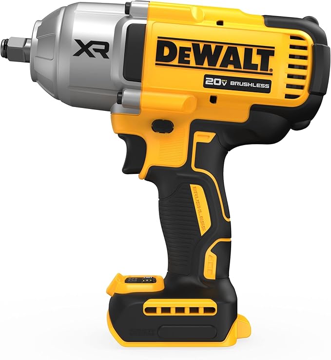 DEWALT 20V MAX Cordless Impact Wrench, 1/2 Impact Gun, 4-Speed High Torque with Hog Ring Anvil and LED Light, Brushless Motor, Precision Wrench, Tool Only (DCF900B)