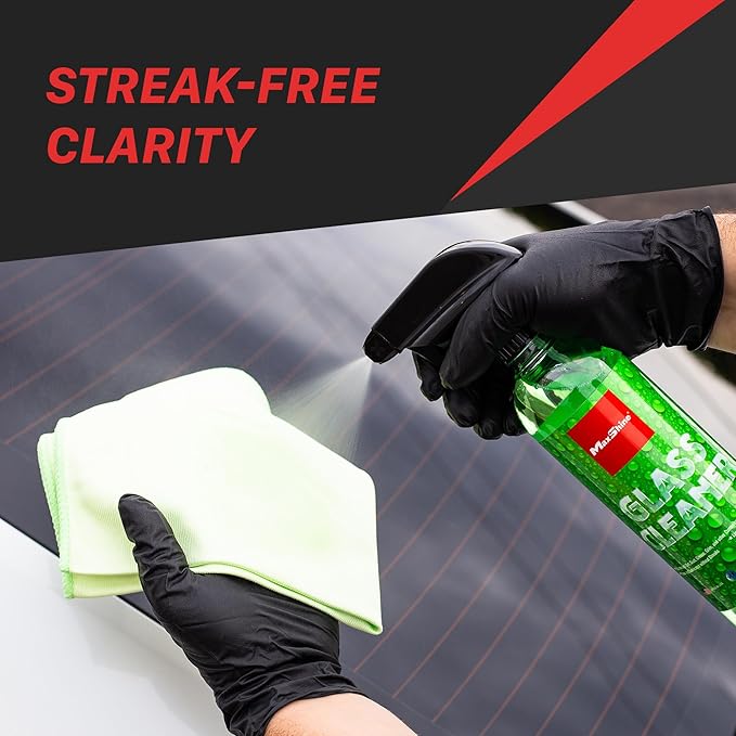 Maxshine 16oz Universal Glass Cleaner – Streak-Free Car Window Cleaner – Ammonia-Free Auto Glass Spray for Tinted Windows, Mirrors & Windshields – Removes Grime, Grease & Haze
