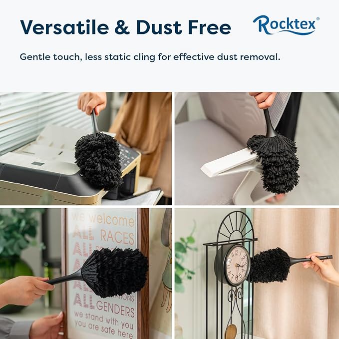 Anti-Static Dusting Brush – Safe for Electronics, Screens, Car Interior & Collectibles – Soft, Non-Scratch, Washable & Reusable