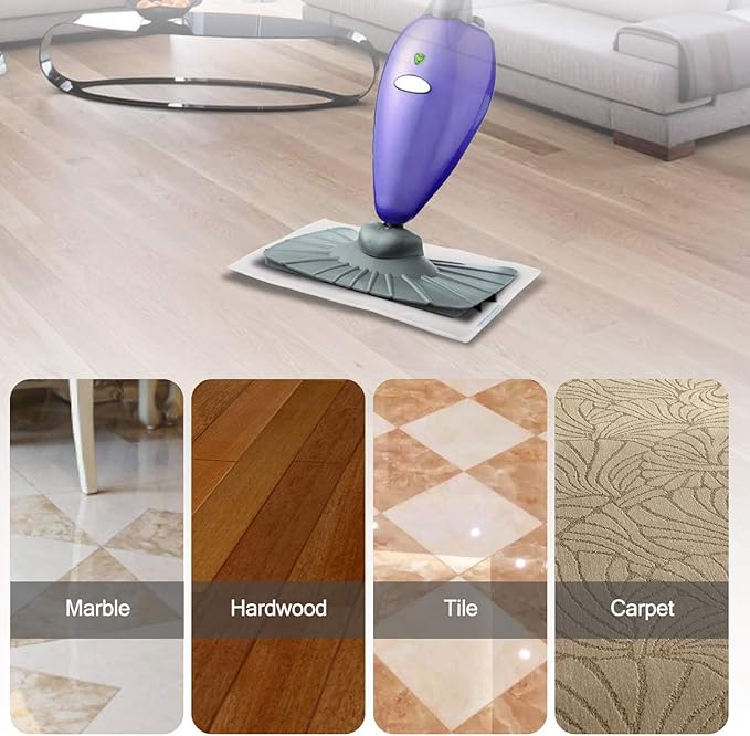 isinlive 8 Pack Cleaning Mop Pads Replacement Compatible with OApier S5 and Light n Easy Steam Mop Pads S3101 S7326 S3601 7688ANB 7688ANW 7618ANB 7618ANW Floor Steam Cleaner and S6 S15 S1 S4 S5 S12