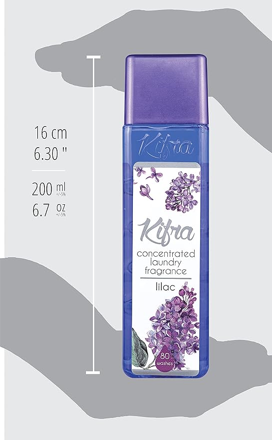 KIFRA Lilac Concentrated Laundry Fragrance 6.76 Fl Oz 200ml 80 Washing Cycles