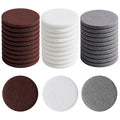 LemonRoad 5" Non Scratch Polishing Pad Hook & Loop Woven Discs, Non-Abrasive Finishing Pads, Buff & Polish Finished Surfaces, Wood Oil & Wax Application Conditioning Discs(White, Red, Gray,30 Pcs)