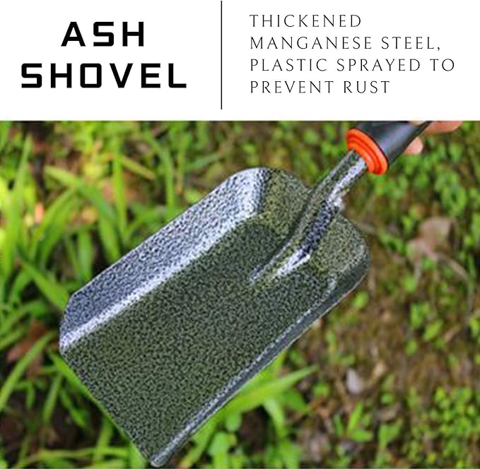 SoloWilder Garden Trowel Heavy Duty Hand Shovel with Ergonomic Handle Thickened Manganese Steel Outdoor Tool for Digging and Planting