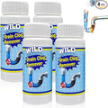 Wild Tornado Pipe Dredge, Fast Foaming Drain Clog Remover for Sink & Kitchen (4pcs)
