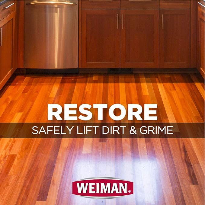Weiman Hardwood Floor Cleaner – Surface Safe, No Harsh Scent, Safe for Use Around Kids and Pets, Residue Free – 27 oz. Trigger