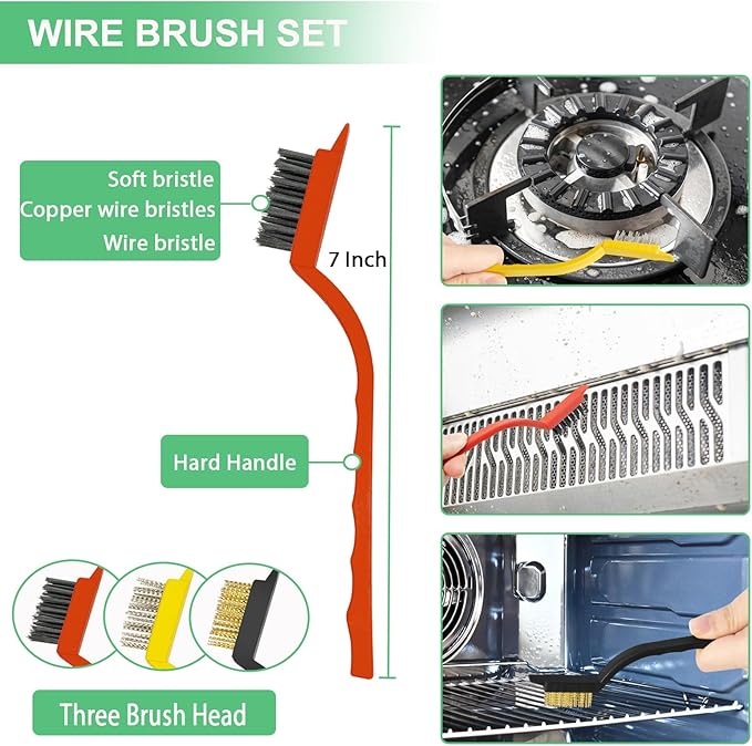Crevice Cleaning Brush,Hard Bristle Grout Scrub Brushes Tool,Straw Cleaner Brush,Multifunctional Gap Cleaning Supplies Home Essentials for Household Use,Kitchen,Window,Bathroom,Corners(12PCS)