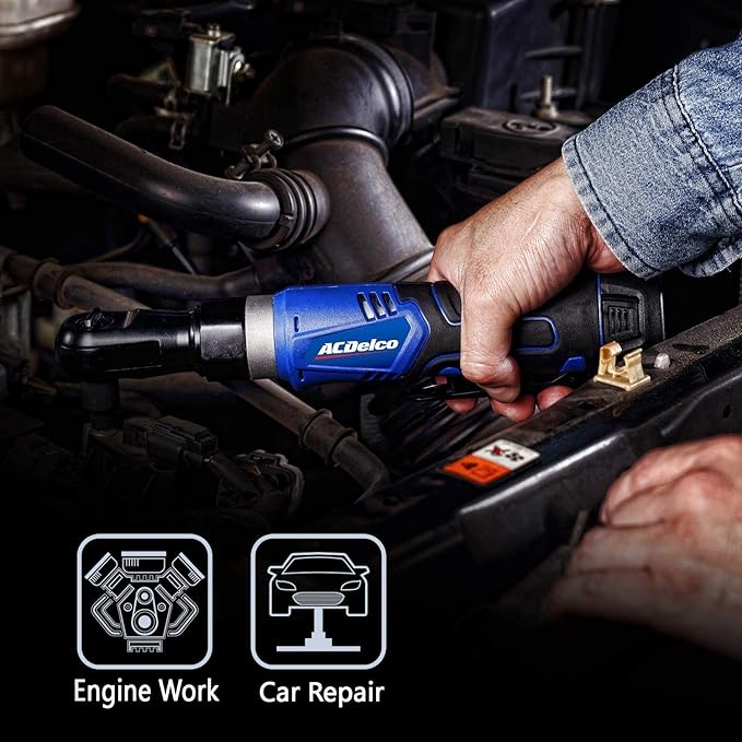 ACDelco ARW1209P G12 Series 12V Li-ion Cordless 3/8” 45 ft-lbs. Ratchet Wrench Tool Kit