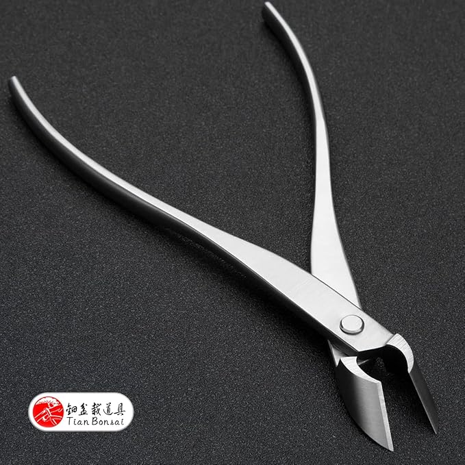Straight Narrow Edge Cutter Professional Grade Branch Cutter Alloy Steel Bonsai Tools Equip With Tool Bag (MT-SE-185N Designed For Small Size Bonsai Trees)