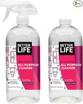 Better Life All Purpose Cleaner - Multipurpose Home and Kitchen Cleaning Spray for Glass, Countertops, Appliances, Upholstery- Multi-surface Spray Cleaner - Currant and Citrus, 32oz (Pack of 2)