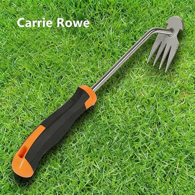 Weed Remover Tool,Garden Weed Tool, Portable Garden Weeding Tool for Vegetable Gardening Backyard Farm Planting & Weeding (Rubber Handle)
