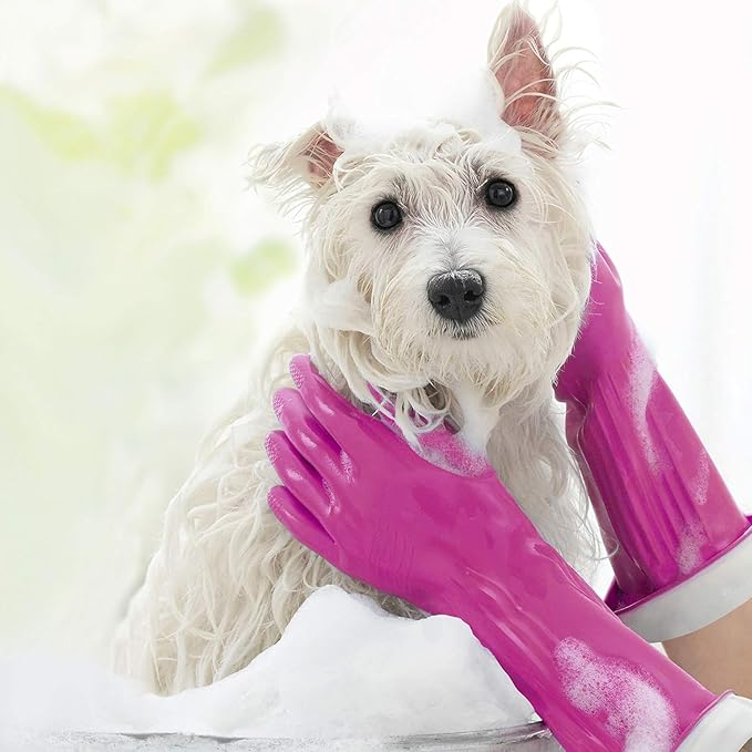 PLAYTEX Living Reuseable Rubber Cleaning Gloves Medium, Premium Protection Reusable Household Gloves (Pack of 10)