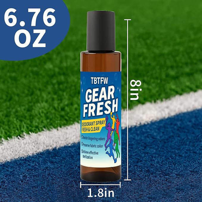 Sports Equipment Odor Eliminator Spray-Eliminate the Odor of Shoes and Sportswear, Quick Drying, Long-Lasting Cleaning Formula, Suitable For All Sports Equipment(6.76 Oz)