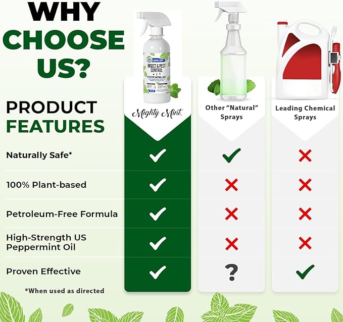 8oz Insect and Pest Control Peppermint Oil - Natural Spray for Spiders, Ants, and More (2)