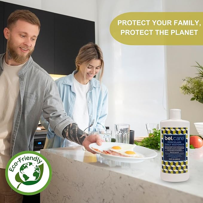 Porcelain Daily Restorer for Kitchen Countertops, Bathroom Vanities and Other Porcelain Surfaces