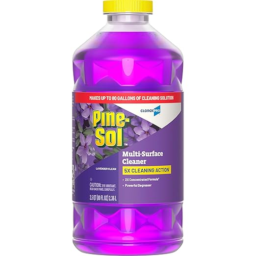 CloroxPro Pine-Sol Multi-Surface Cleaner, All Purpose Cleaner, Lavender Clean, 80 Fluid Ounces (Package May Vary)