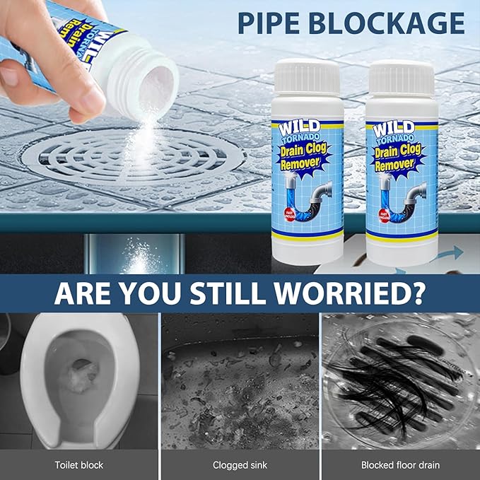 4PCS Wild Tornado Pipe Dredge,Strong Drain Cleaner for Kitchen, Powerful Sink Cleaner for Kitchen Toilet Pipeline Quick Cleaning Tool
