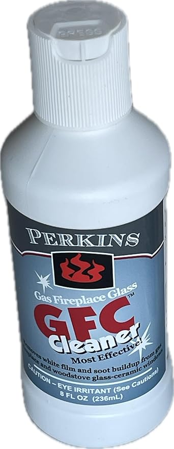 Gas Wood stove Fireplace Glass Cleaner 8 Oz Bottle Soot Remover AW Perkins 102