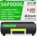 56F000G High Yield Black Toner Cartridge Compatible with Lexmark 56F1000 56F2000 56F3000 56F4000 56F5000 56F6000 for MS321 MS421 MS521 MS621 MS622 MX321 MX421 MX521 MX522 MX622 Printer (56F000G-1Pack)