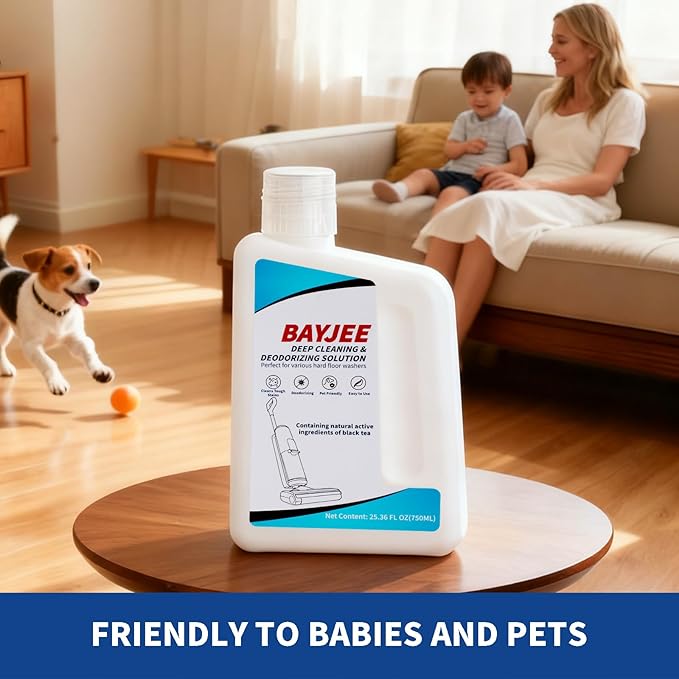 Deep Cleaning & Deodorizing Solution, 25.36FL OZ/750ML, Designed for TINECO, SHARK, MOVA, BISSELL, Compatible with all models of wet dry vacuum cleaners,long-lasting Lemon Fragrance