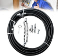 Drain Cleaning Cable for Bathrooms, 2026New Sewer Descaling Chain, 8mm (1/4") Heavy Duty Drain Clog Remover Tools, Flexible Push Snake Cable for PVC Pipes, Toilets (1.5Meter)