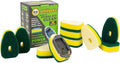 Smilyeez No-Plastic Heavy Duty Green Sponge Refill for Scotch-Brite's Dishwand Refill 10 Pack with Adapter…