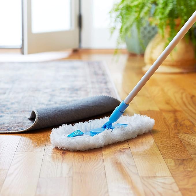 E-Cloth Flexi-Edge Floor & Wall Duster Head, Reusable Dusting Mop for Floor Cleaning, Floor Cleaner Ideal for Harword, Tile, Laminate and Other Hard Surfaces, 100 Wash Guarantee, 1 Pack