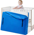 Mattress Bags for Moving, BETU Mattress Protector Waterproof Mattress Cover Crib Size Storage Bags with 8 Heavy-Duty Handles and Zipper for Bed Extra Thick Large Reusable (52"x28"x6.5" Blue)
