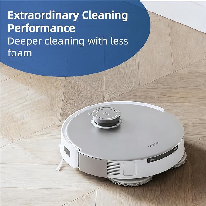 1L Floor Cleaner,Compatible with ECOVACS DEEBOT T30S COMBO / T30S / X2 COMBO / X2 OMNI / T20 OMNI / X1 OMNI / X1 TURBO / T10 OMNI / X9 Pro OMNI,Deep Cleans for Multiple Hard Floors.(1 bottle)