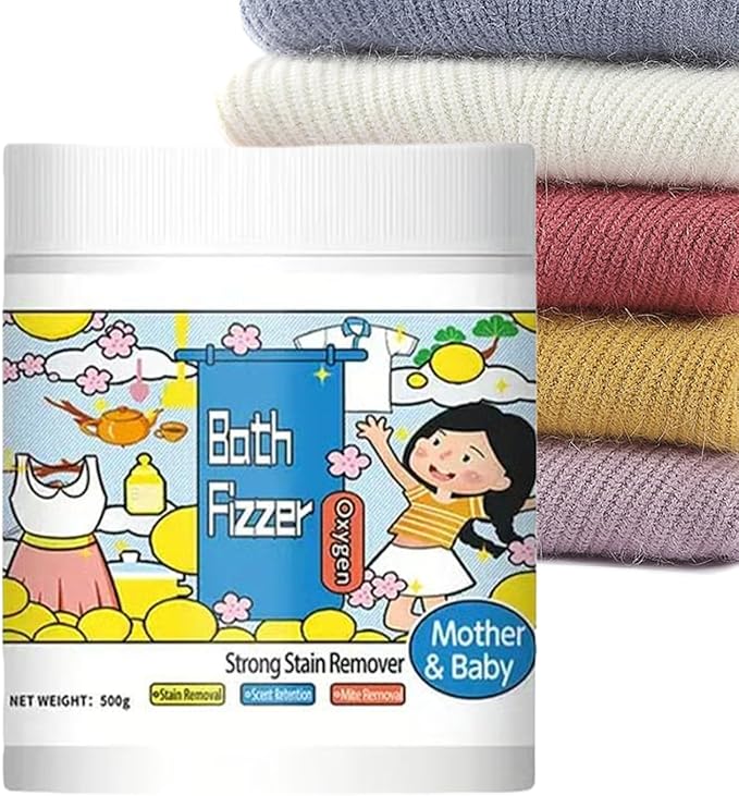 Stain Remover For Clothes Laundry 500g Powerful Hyper Concentrated Carpet Cleaner Laundry Fast Acting Powders No-Remainder Laundries Detergent Powders For Home Shirt Bathroom Household Daily