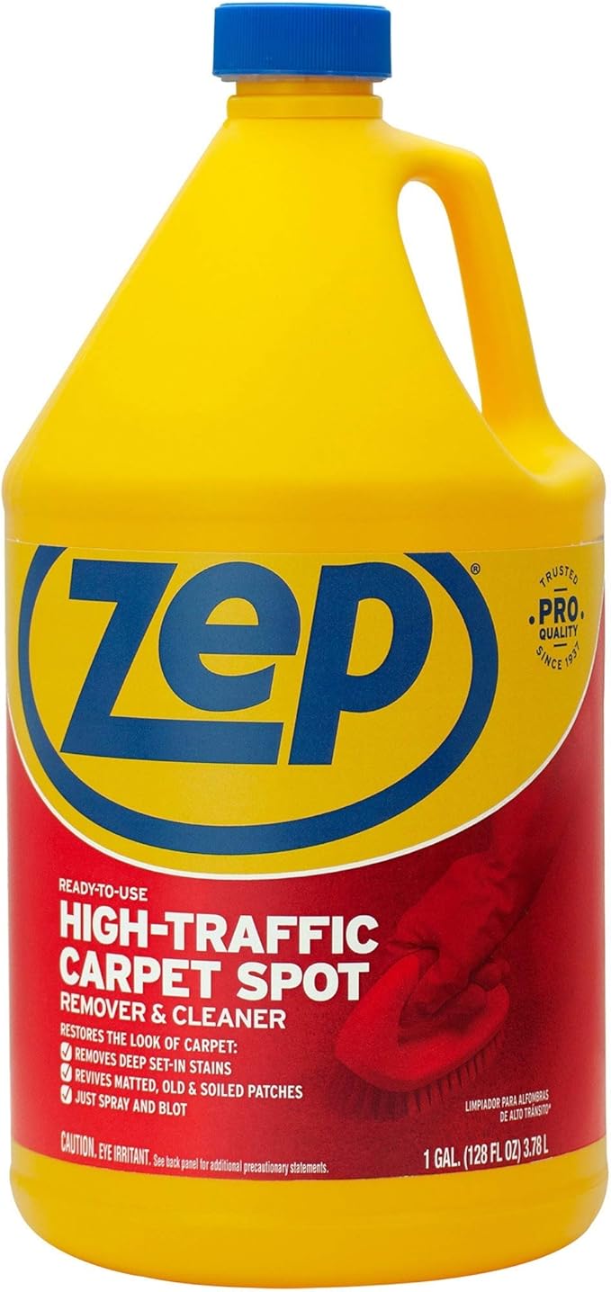 ROBERTS 70-127-3 Carpet Rake & Groomer and Zep High Traffic Carpet Cleaner (1 Gallon)