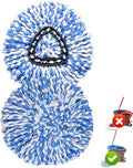 2 Pack Spin Mop Replacement Head, Only Fit for RinseClean 2-Tank System, Microfiber Spin Mop Refill Head Replacement Easy Wring Mop,Spinning Mop Replace Head for Floor Cleaning