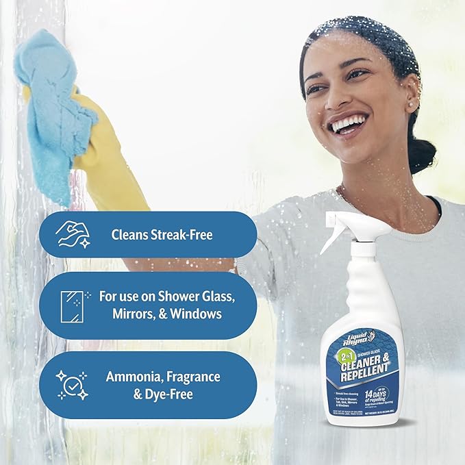 Danco Liquid Rhyno 2-in-1 Shower Glass Cleaner & Repellent