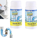 Pipe BFast Acting Foaming Unclogger for Kitchen Sink, Bathroom, Shower, and Toilet Pipeline Cleaningobo Drain Cleaner,Wild Sink And Drain Cleaner Powder, (2)