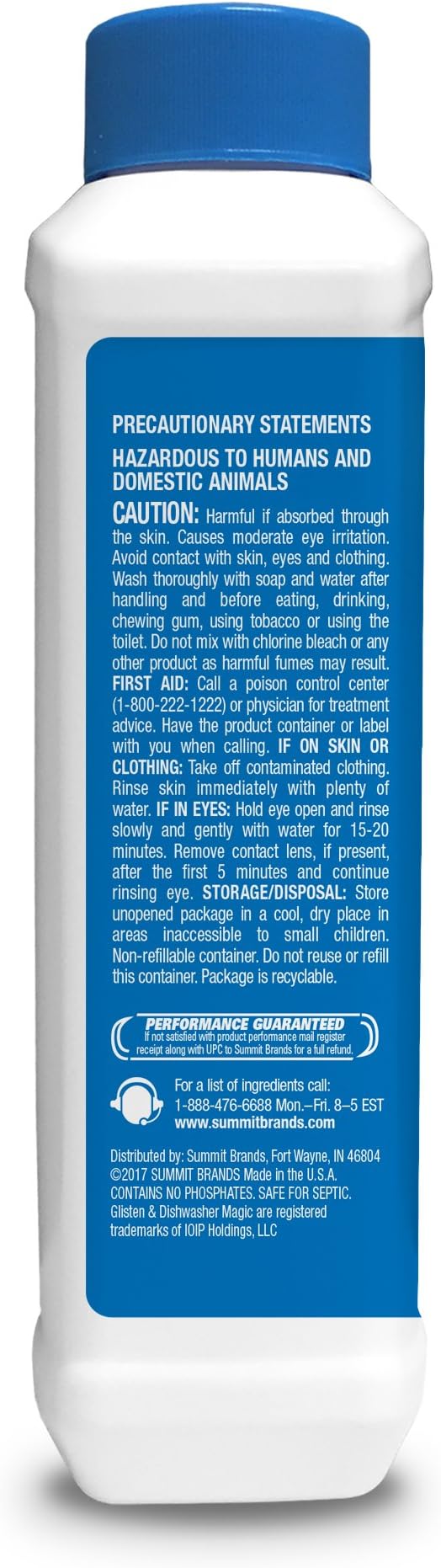 Glisten Dishwasher Magic Disinfectant & Cleaner Lemon 12 Oz