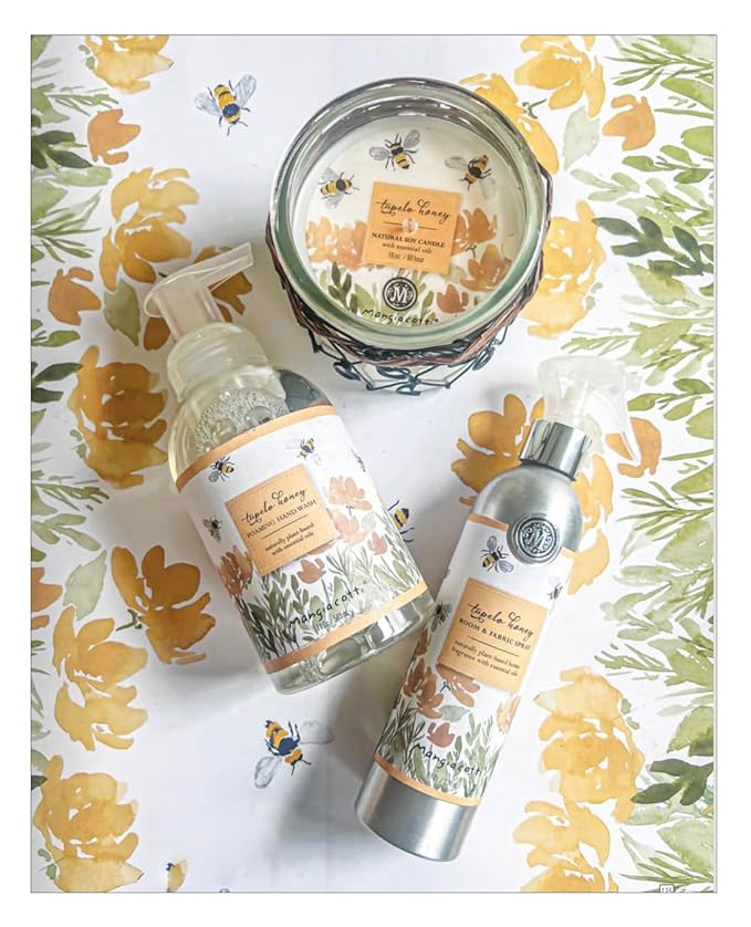 Mangiacotti Room Spritz Fabric Deodorizer Air Freshener Spray |Naturally Plant-Based with Essential Oils Room Fragrance, 8 Ounces, Tupelo Honey