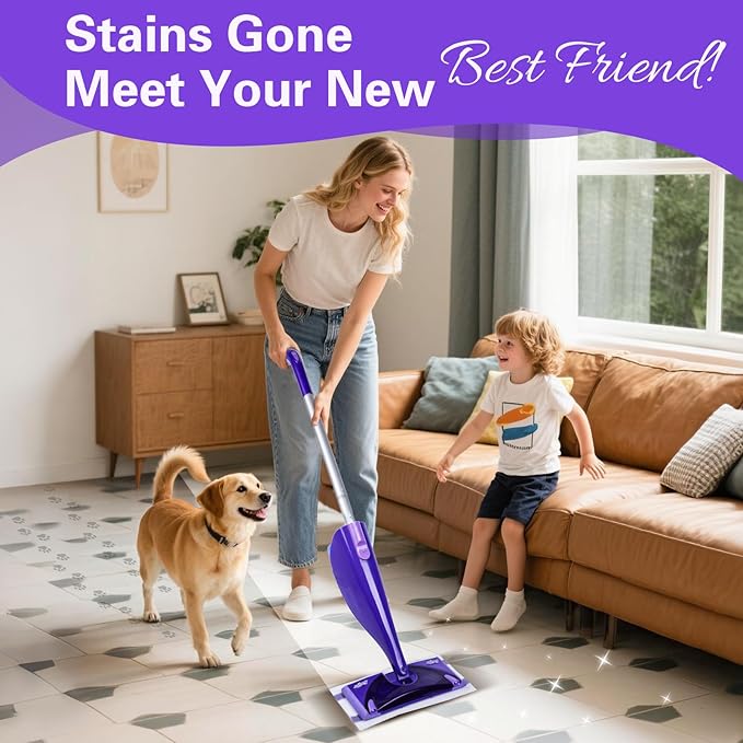 Mop Pads Refills Compatible with WetJet Mop, Disposable Mop Pads for Hardwood Floors, Tile, Laminate & Multi-Surface Cleaning, 100 Pack