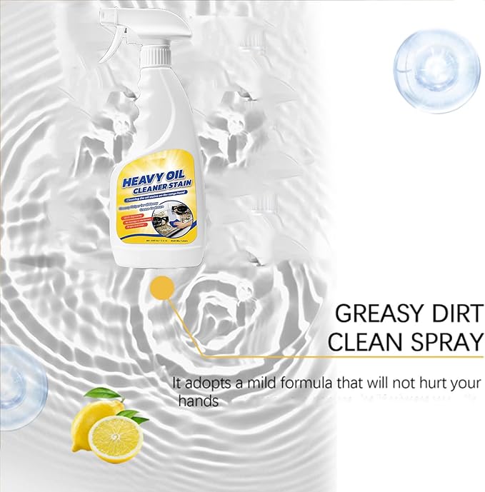 Heavy Oil Cleaner Stain, 500ml Clean Kitchens Up Kitchen Oil Stains, Degreaser Cleaner Heavy Duty, All Purpose Grease Cleaning For Household, Oven, Stove, Cookware, Range Hood, Cabinets (1pcs)