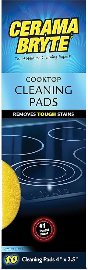 Cerama Bryte Cooktop Cleaning Pads, 10-Count 2 Pack